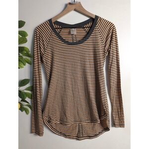 Calia Long Sleeve Striped Shirt Sz S